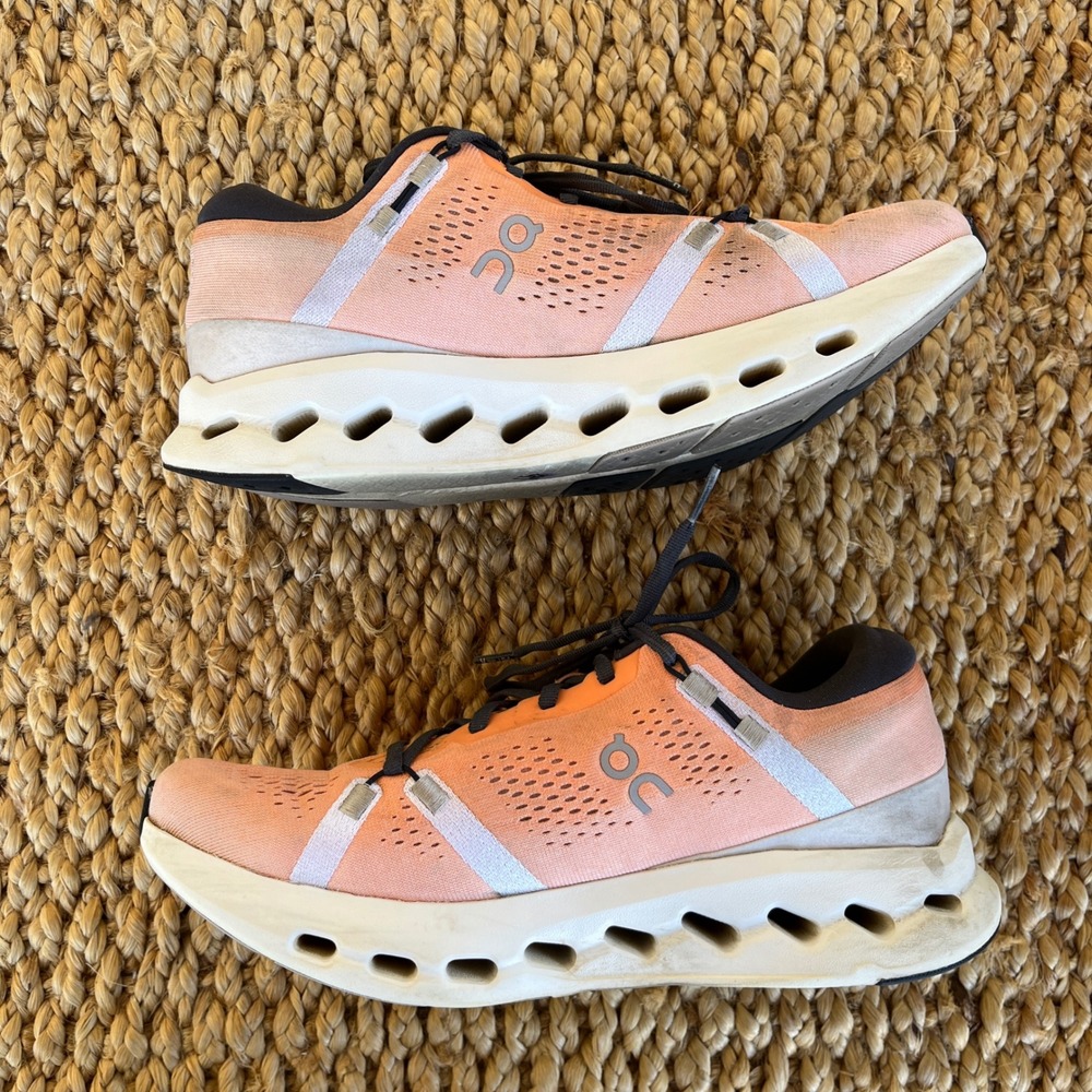 On Cloudsurfer Mens 9.5 tangerine Orange CloudTec Phase Running athletic Shoes - Picture 3 of 10